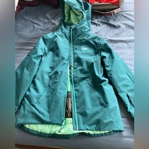 Outdoor Research insulated ski jacket
